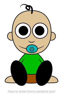 260x409 Baby Drawing (Sketching + Vector)