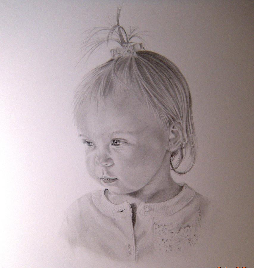 853x900 Baby Portrait Drawing By Lori Ippolito