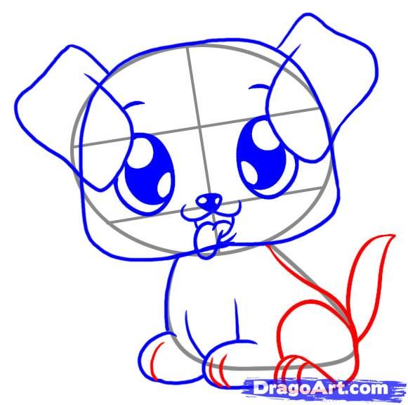 581x576 How To Draw A Puppy Art Lessons Drawings, Sketches