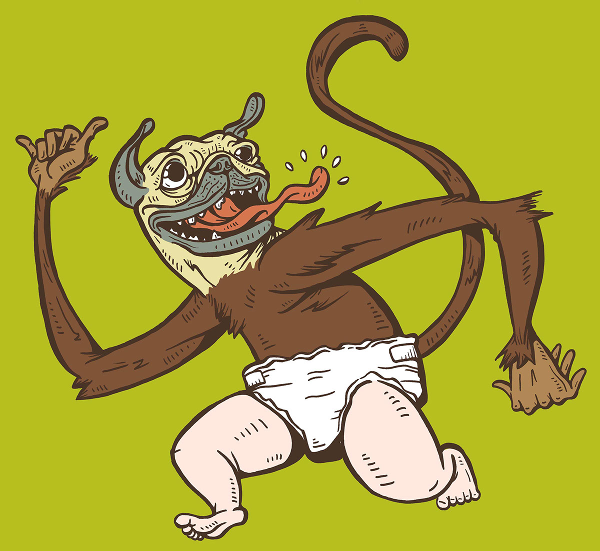 1200x1102 Puppy Monkey Baby For Mountain Dew On Behance