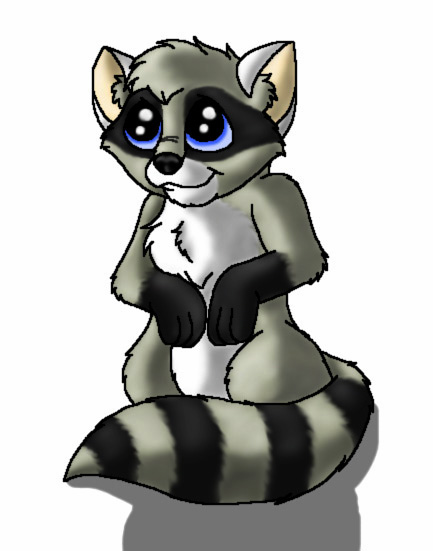 433x551 Baby Raccoon. By Manicsfan