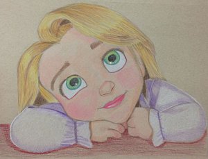 300x229 Rapunzel Drawings Fine Art America