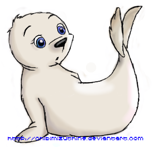 317x304 Fuzzy Baby Seal By Chibimizuthing