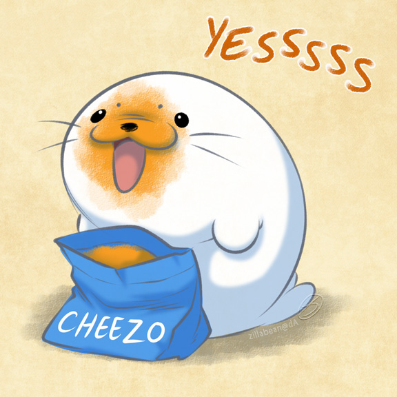 576x576 Fuzzy Harp Seal By Zillabean