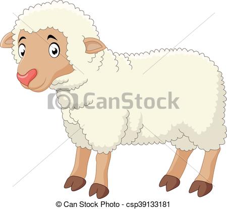 450x413 Vector Illustration Of Baby Sheep Cartoon Vector
