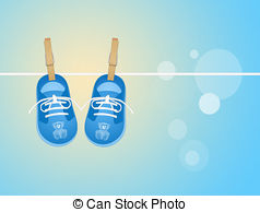 238x194 Illustration Of Baby Shoes Stock Illustration