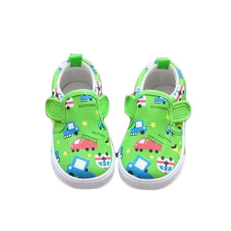 456x456 Colored Drawing Car Cartoon Child Canvas Shoes Kids Sneakers