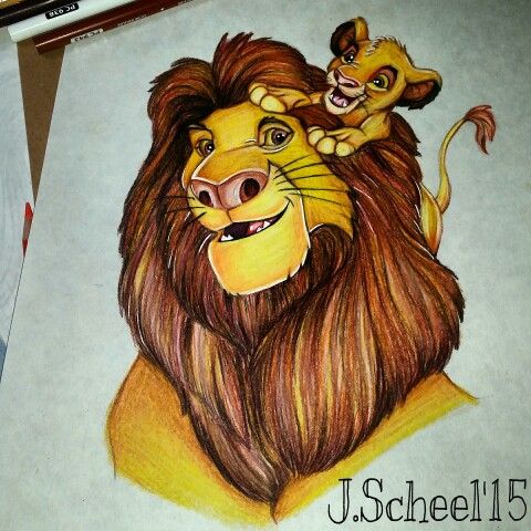 480x480 My Baby Simba And Mufasa Drawing My Disney Drawings And Sketches