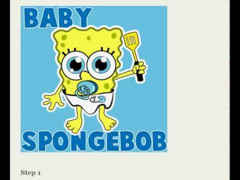 480x360 How To Draw Baby Spongebob Squarepants Easy Method!