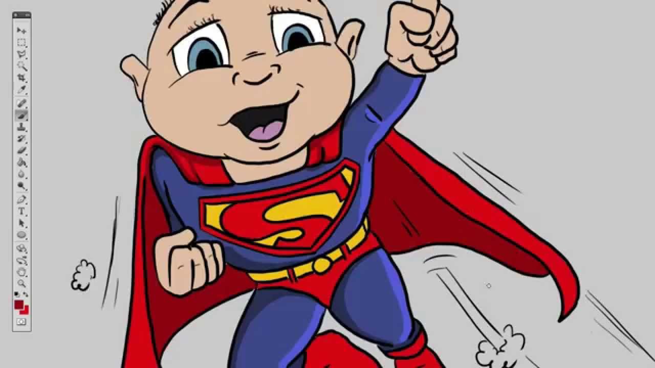 1280x720 The Superbaby Quick Cartoon Drawing