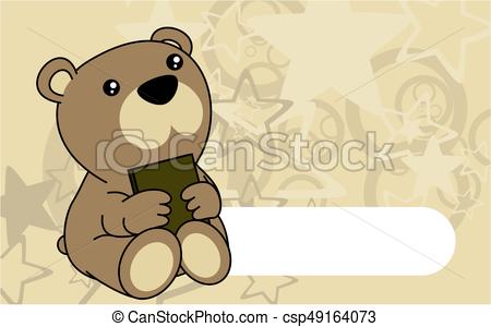450x300 Cute Baby Teddy Bear Book Background. Cute Baby Tiger Book