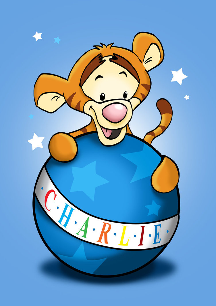 752x1063 Baby Tigger And Ball By Jason Venus