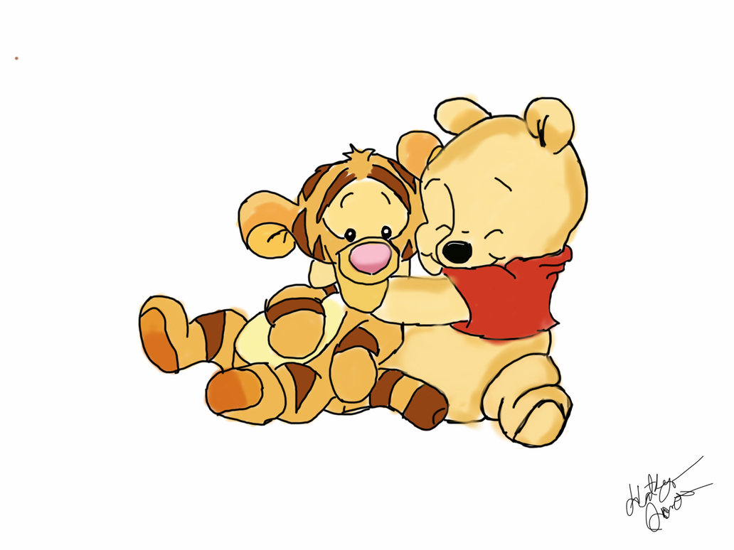 1032x774 Baby Pooh And Tigger By Disneylover23
