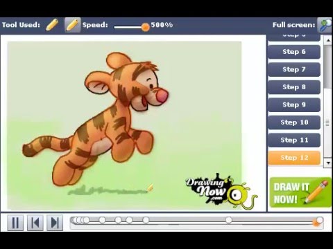 480x360 How To Draw Baby Tigger