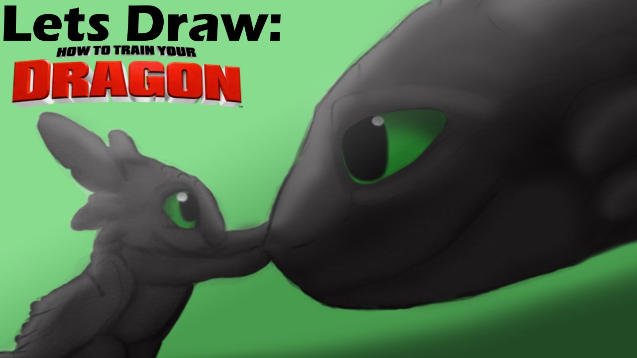 1280x720 Lets Draw Toothless And Baby Dragon