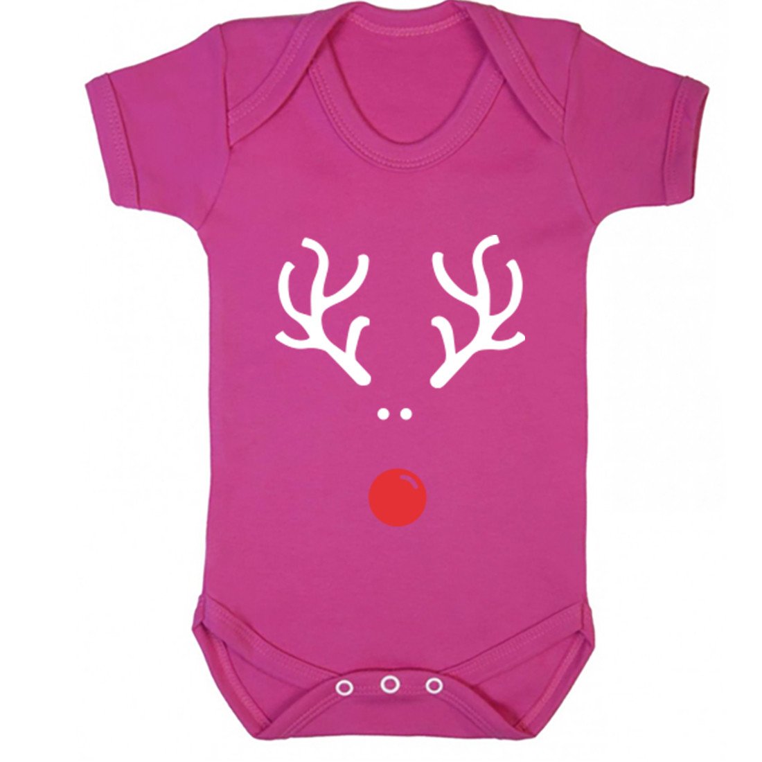 1100x1100 Reindeer Drawing Christmas Design Baby Vest K1169 Illustrated