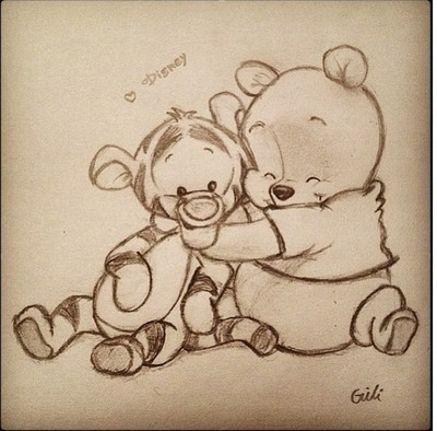 Baby Winnie The Pooh Drawing at GetDrawings | Free download