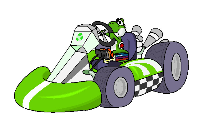 649x410 Baby Yoshi In Mario Kart By Minimariodrawer
