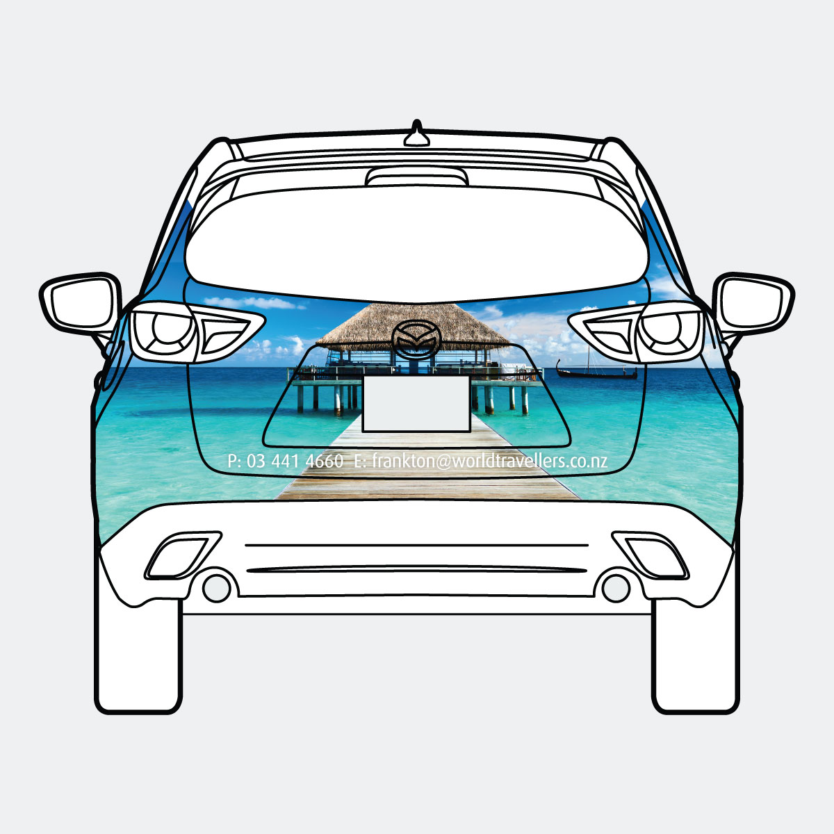 1200x1200 World Travellers Car Wrap Back Queenstown Signs