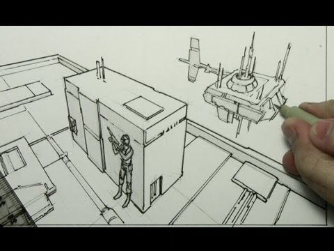 480x360 How To Draw Backgrounds (3 Point Perspective) Credit Mark Crilley