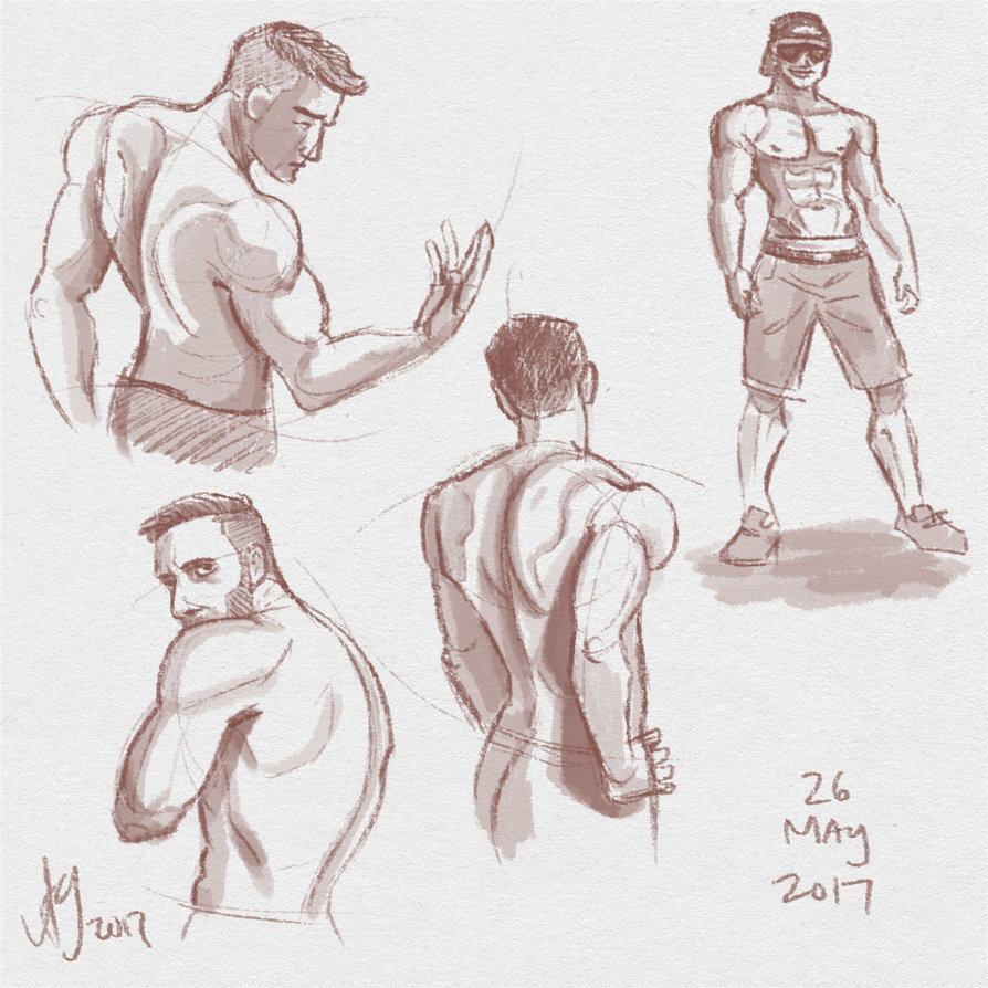 894x894 Fresh Figure Drawings 26 May 2017 Backs By Kuabci