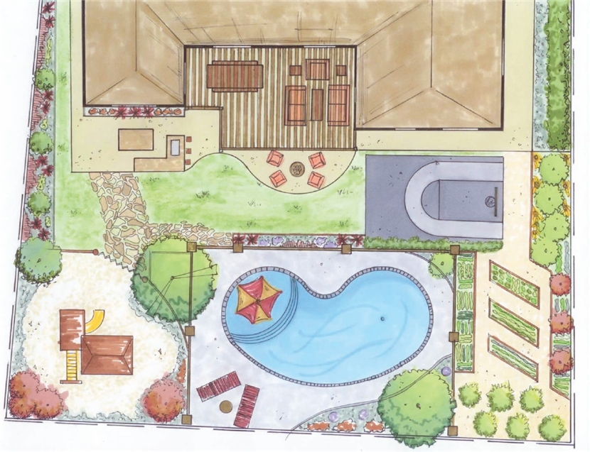 830x637 Backyard Design Drawings Outdoor Furniture Design And Ideas