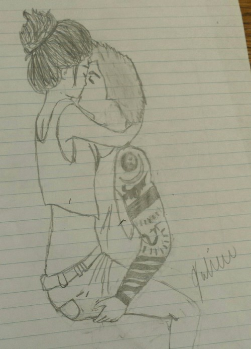 500x694 Drew This Myself Flips Hair On We Heart It