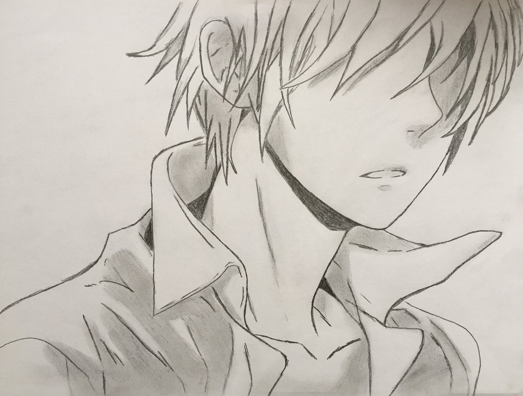 Bad Boy Anime Hair Male Drawing