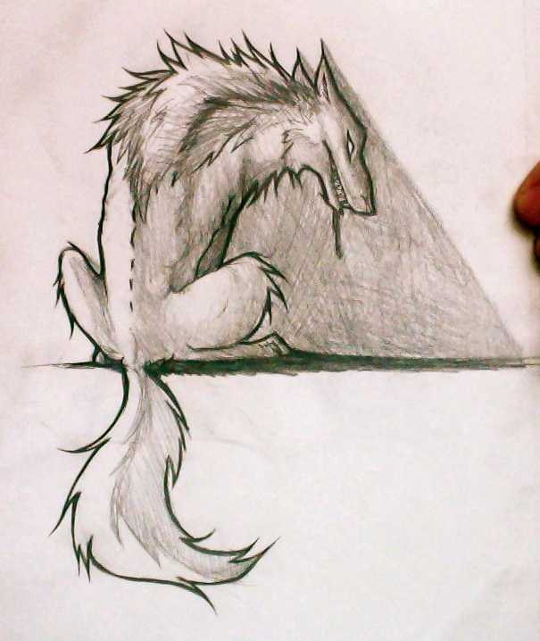 605x718 Sketch 5 Big Bad Wolf By Sasquatcheron