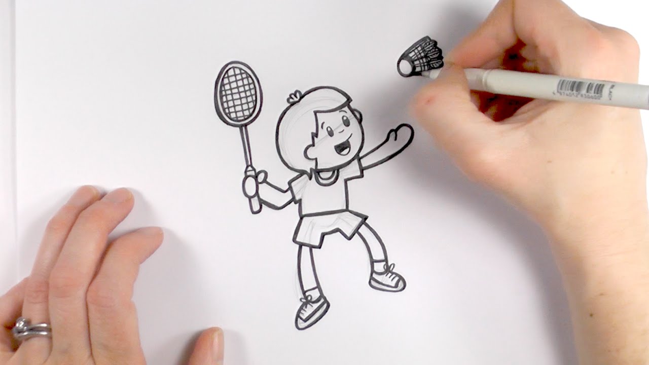 Badminton Drawing at GetDrawings.com | Free for personal use Badminton