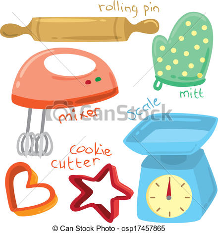 440x470 Baking Equipment Clip Art Vector