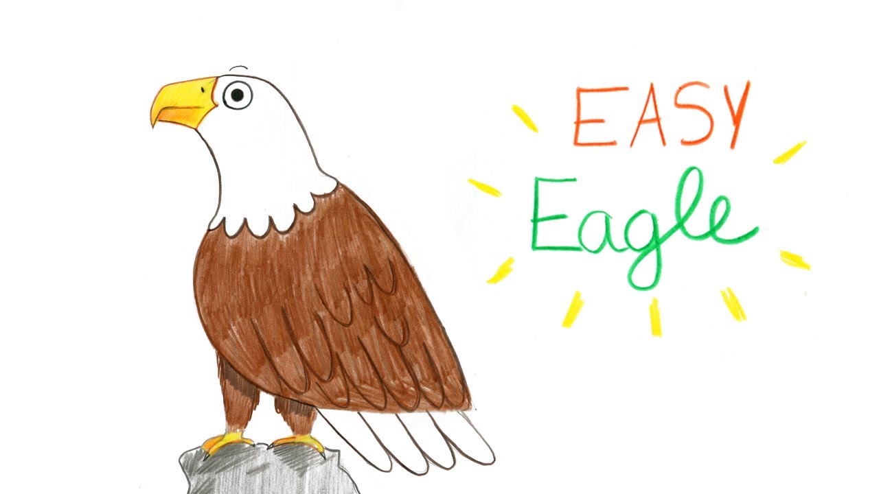 1280x720 How To Draw A Bald Eagle (Easy Way) Comment Dessiner Facilement