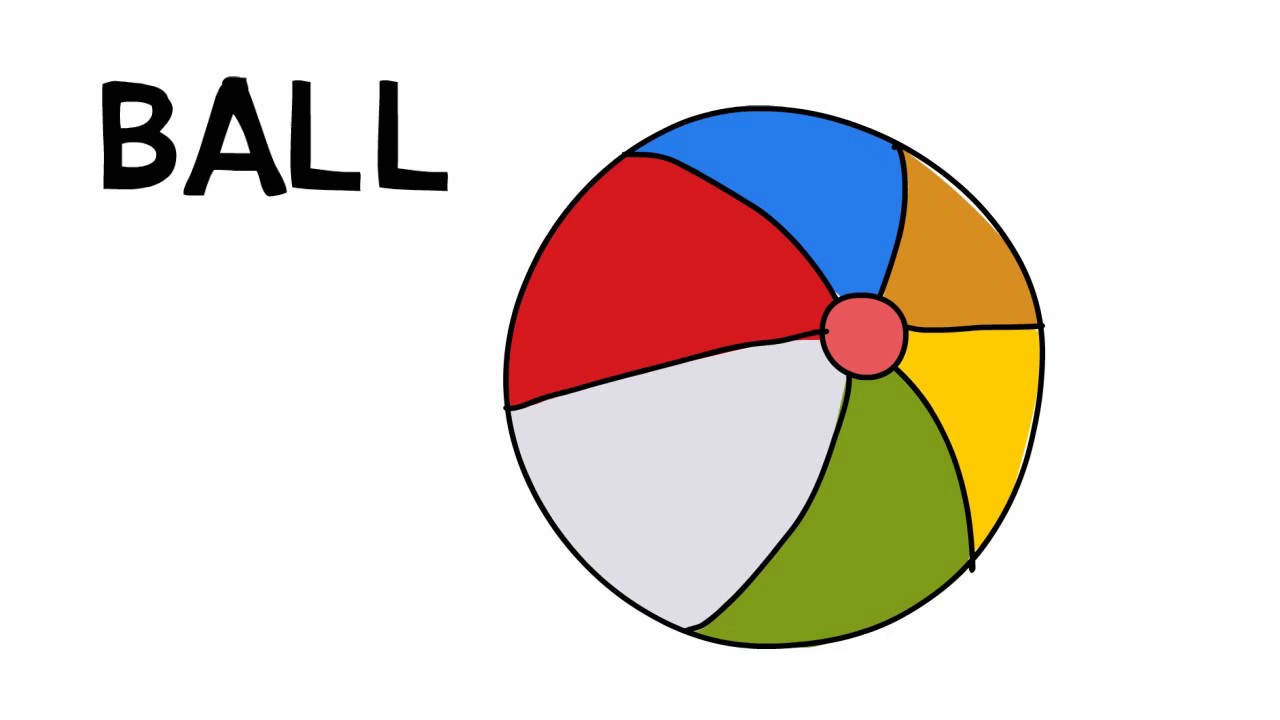 1280x720 B For Ball Drawing For Kids