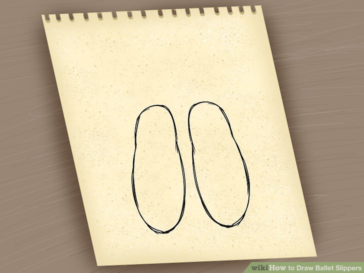 728x546 2 Easy Ways To Draw Ballet Slippers (With Pictures)