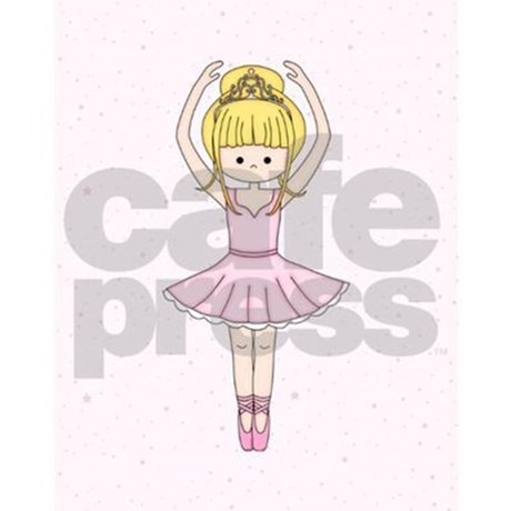 460x460 Cute Blonde Ballerina Girl Twin Duvet By Artformtheheart