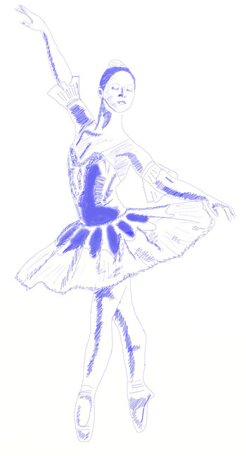 350x648 How To Draw A Ballerina