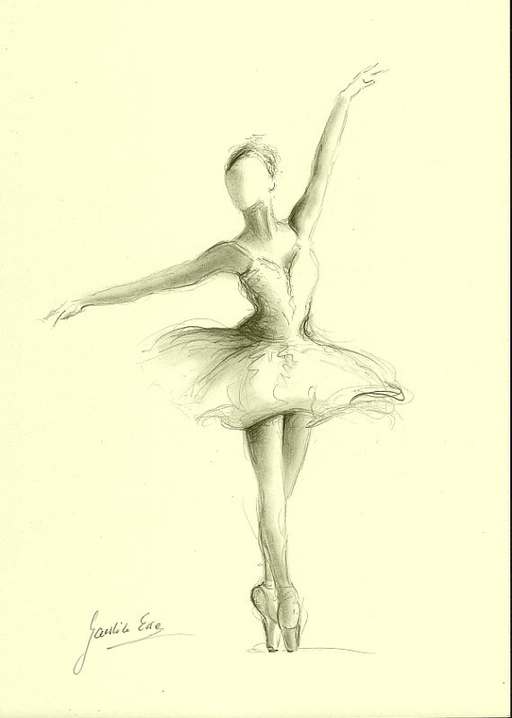 Ballerina Pencil Drawing at GetDrawings | Free download