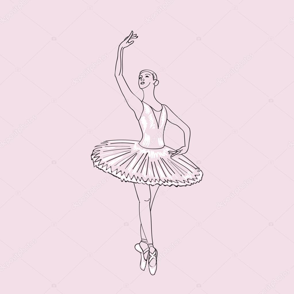 Ballerina Poses Drawing at GetDrawings | Free download