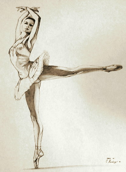 415x564 Drawing Ballerinas