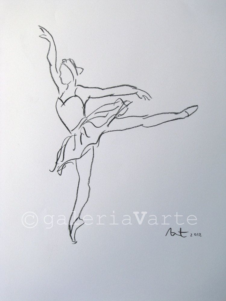 750x1000 Ballet Drawing