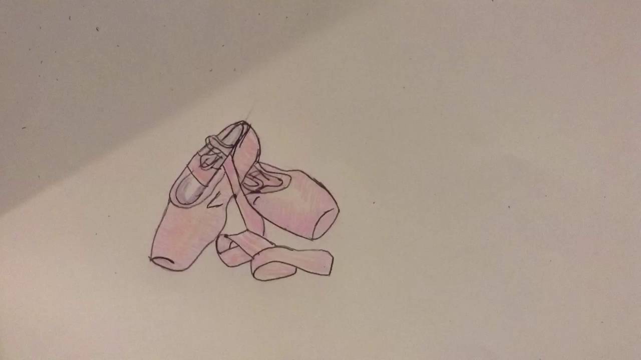 1280x720 How To Draw Ballet Shoes