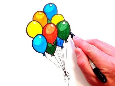 480x360 How To Draw Balloons