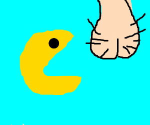 300x250 Pac Man Eating Balls