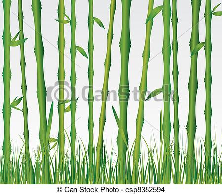 450x394 Bamboo Forest Illustration Eps Vector