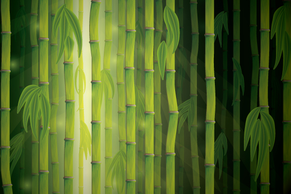 600x400 Create A Vector Bamboo Forest With Blends, Brushes, And Profiles