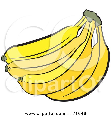 450x470 Drawing Of Banana Bunch