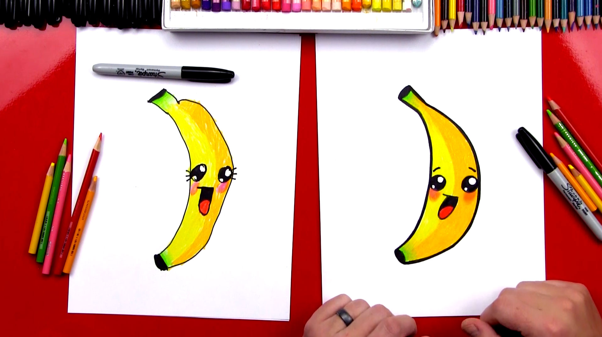 1914x1074 How To Draw A Cartoon Banana