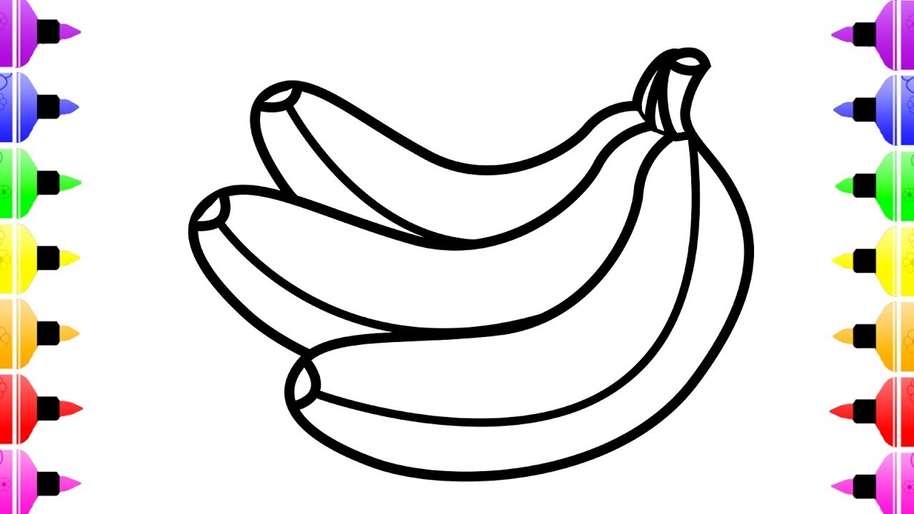 1280x720 How To Draw Banana For Baby