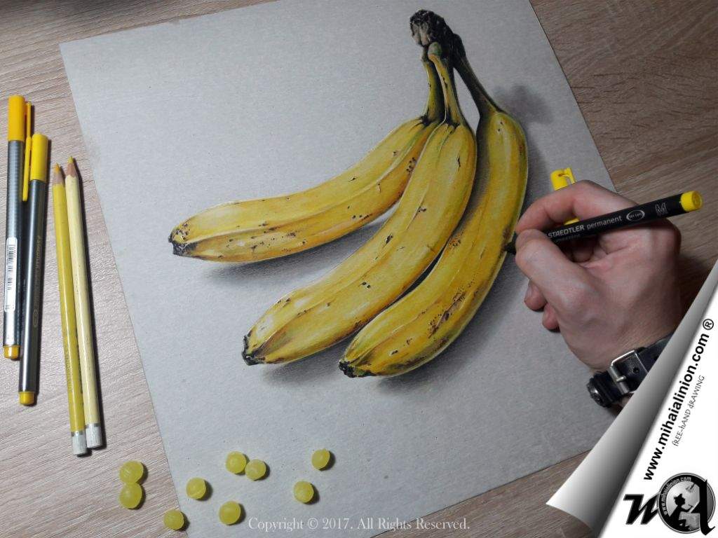 1024x768 Drawing Bananas
