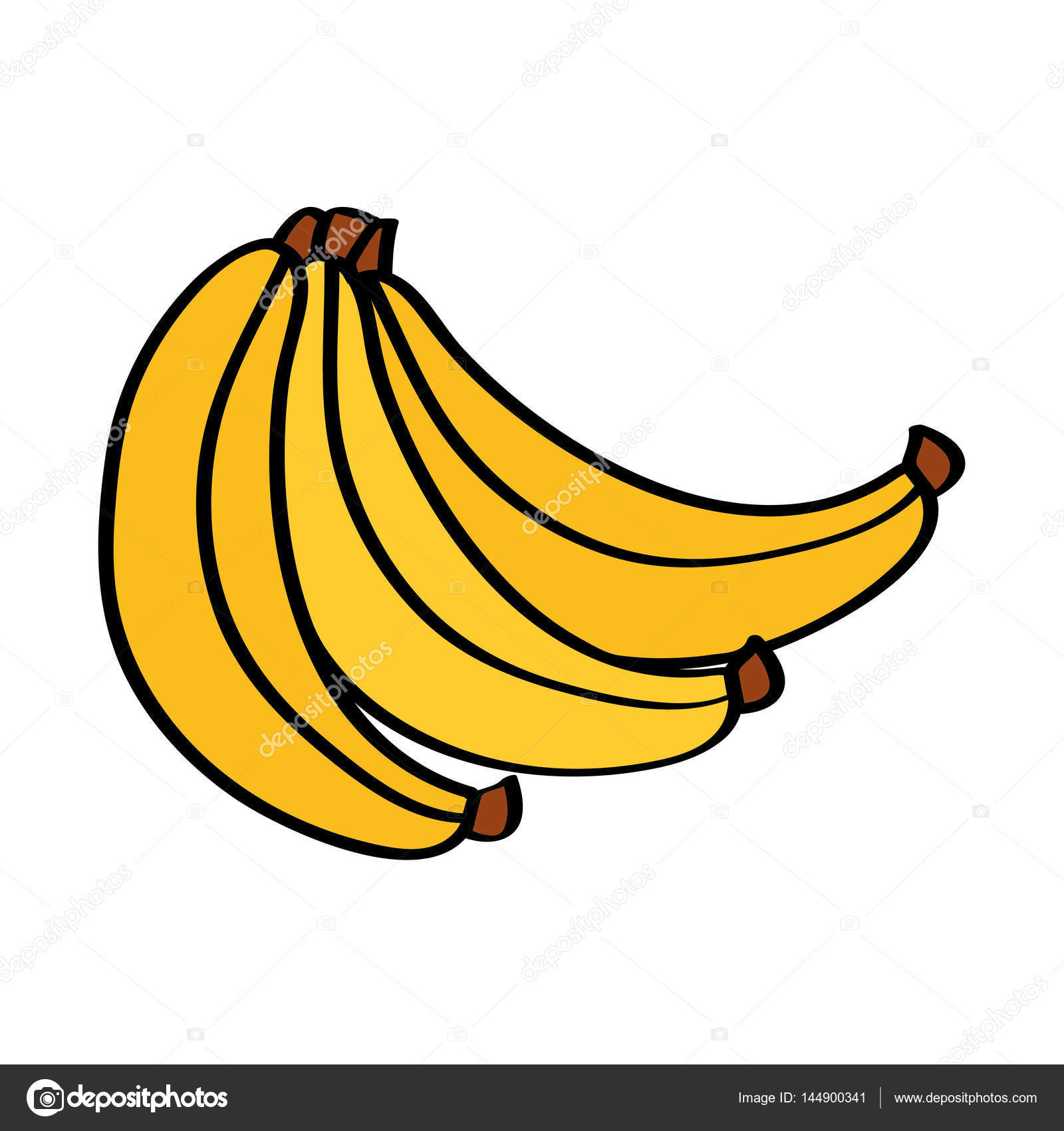 1600x1700 Banana Fresh Fruit Drawing Icon Stock Vector Yupiramos